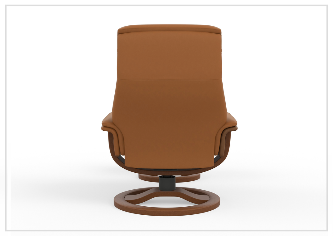 Fjords Anne R Swivel Recliner Chair with Ergonomic Foot Stool-Sofa Bed
