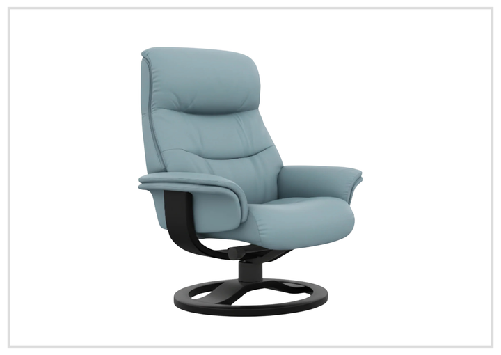 Fjords Anne R Swivel Recliner Chair with Ergonomic Foot Stool-Sofa Bed