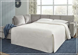 Gio Italia Aster Fabric Full Size Sleeper Sectional With Chaise