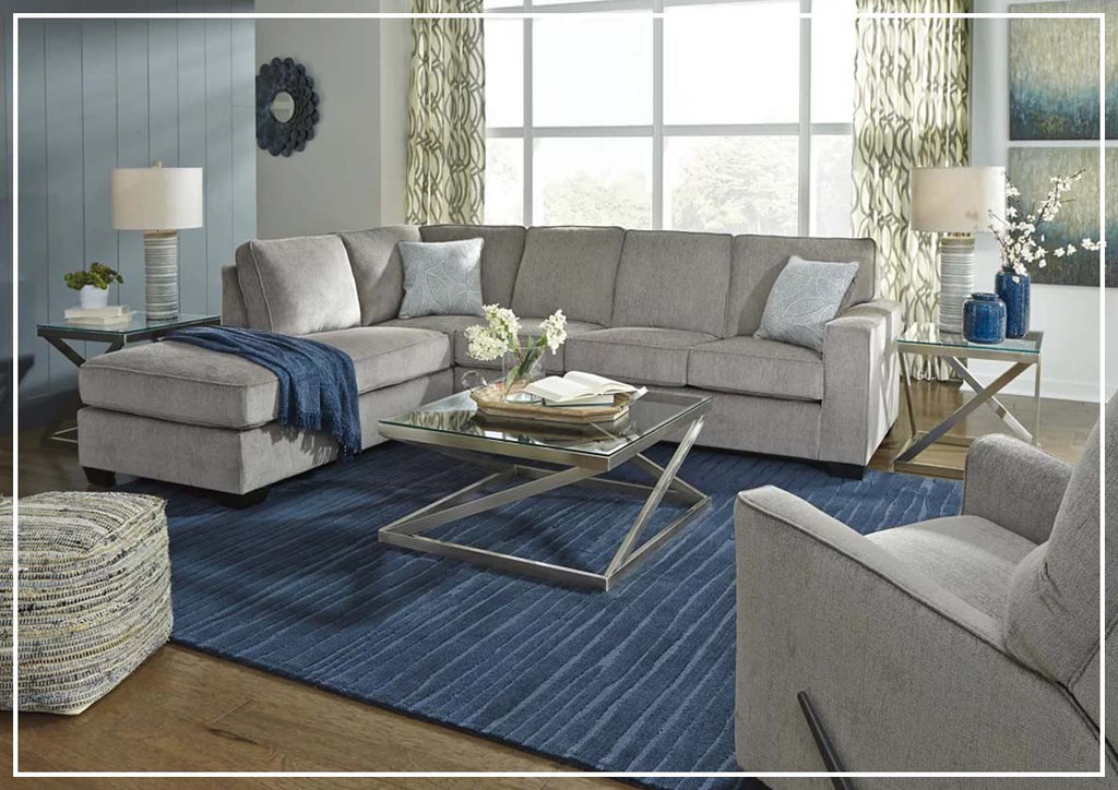 Gio Italia Aster Fabric Full Size Sleeper Sectional With Chaise