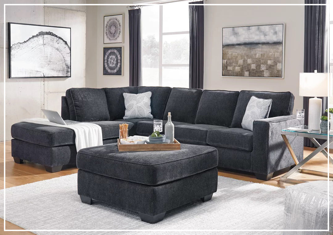 Gio Italia Aster Fabric Full Size Sleeper Sectional With Chaise