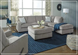 Gio Italia Aster Fabric Full Size Sleeper Sectional With Chaise