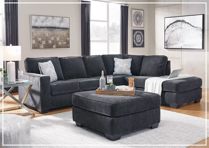 Gio Italia Aster Fabric Full Size Sleeper Sectional With Chaise