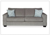 Aster Queen Size Fabric Sofa Sleeper In Light and Dark Color Options