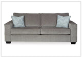 Gio Italia Aster Queen Size Fabric Sofa Sleeper In Light and Dark Color Options