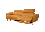 Gio Italia Aura Leather Sofa and Loveseat Power Recliner- SOFABED