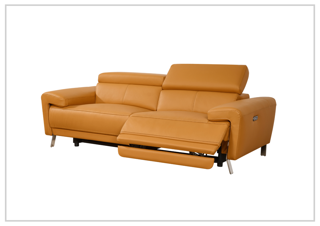 Gio Italia Aura Leather Sofa and Loveseat Power Recliner- SOFABED
