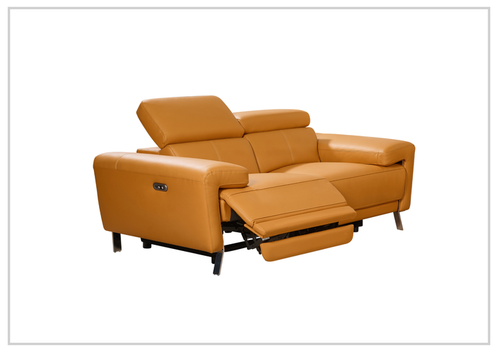 Gio Italia Aura Leather Sofa and Loveseat Power Recliner- SOFABED