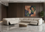 Bernhardt Avignon Fabric Motion Sectional Sofa With Power Headrest