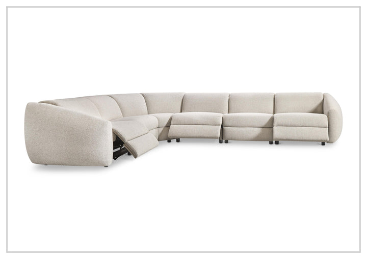 Bernhardt Avignon Fabric Motion Sectional Sofa With Power Headrest