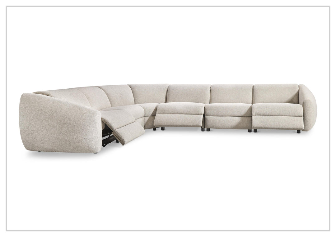 Bernhardt Avignon Fabric Motion Sectional Sofa With Power Headrest