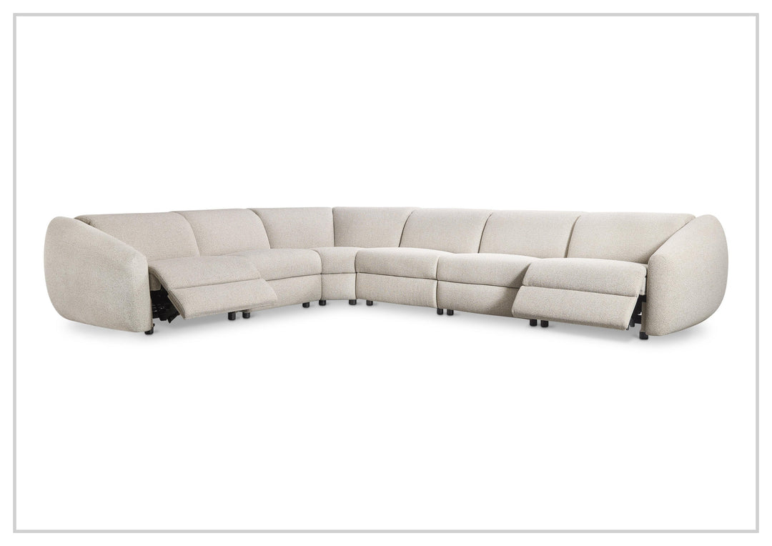 Bernhardt Avignon Fabric Motion Sectional Sofa With Power Headrest
