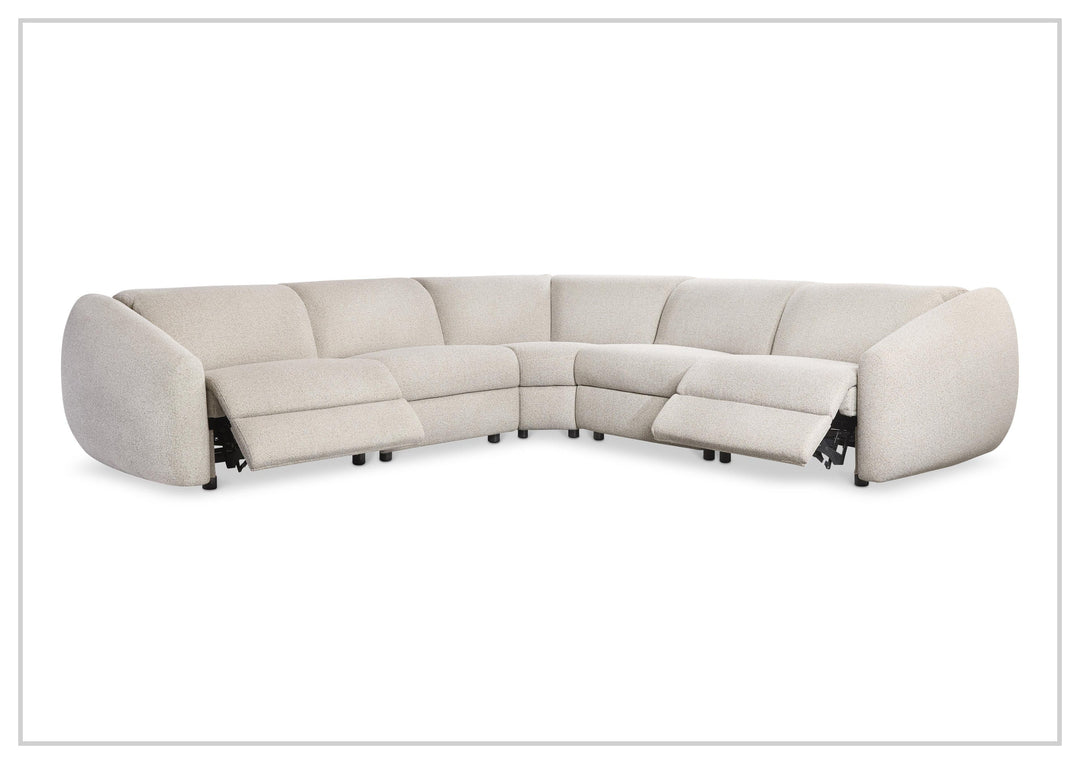 Bernhardt Avignon Fabric Motion Sectional Sofa With Power Headrest