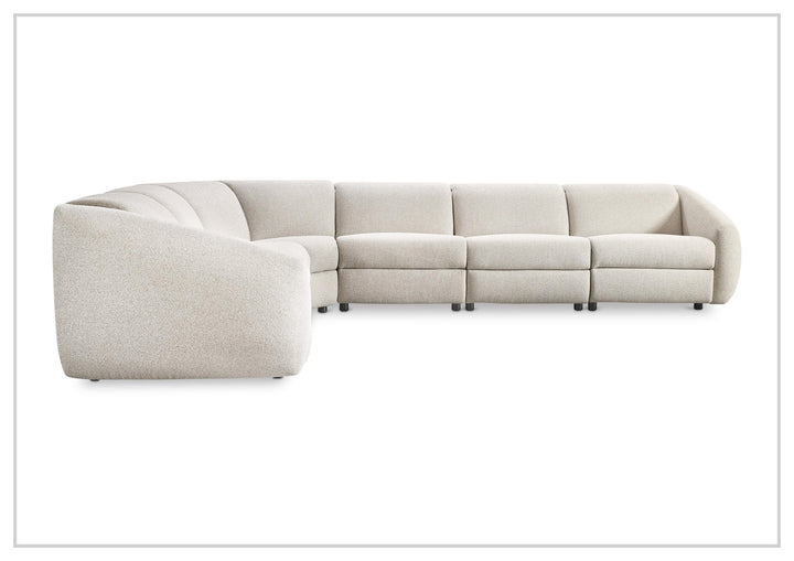 Bernhardt Avignon Fabric Motion Sectional Sofa With Power Headrest