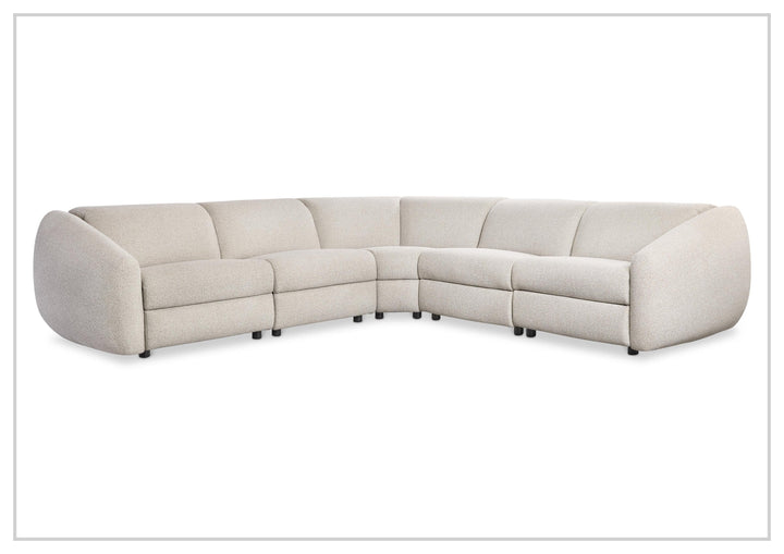 Bernhardt Avignon Fabric Motion Sectional Sofa With Power Headrest