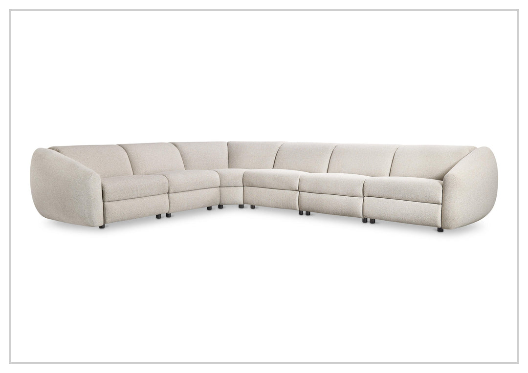 Bernhardt Avignon Fabric Motion Sectional Sofa With Power Headrest