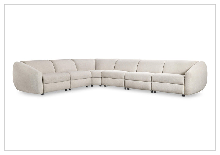 Bernhardt Avignon Fabric Motion Sectional Sofa With Power Headrest