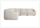 Bernhardt Avignon Fabric Motion Sectional Sofa With Power Headrest