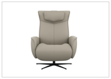 Fjords Axel Leather Power Recliner Chair with Swivel Glider Base-Sofa Bed