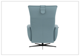 Fjords Axel Leather Power Recliner Chair with Swivel Glider Base-Sofa Bed