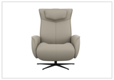 Fjords Axel Leather Power Recliner Chair with Swivel Glider Base-Sofa Bed