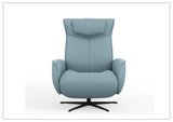 Fjords Axel Leather Power Recliner Chair with Swivel Glider Base-Sofa Bed