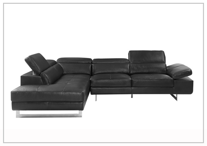 Gio Italia Cavour Mansion L-shaped Italian Leather Sectional Sofa