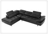 Gio Italia Cavour Mansion L-shaped Italian Leather Sectional Sofa