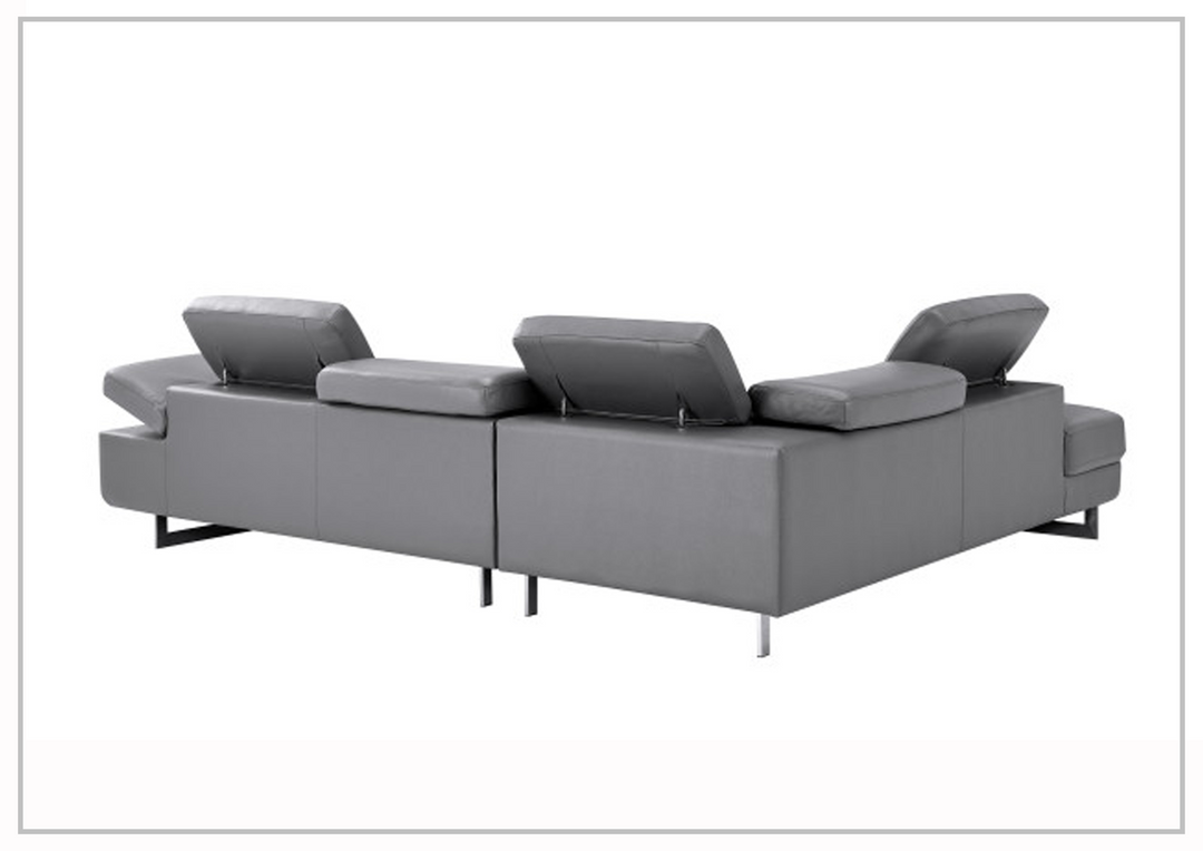 Gio Italia Cavour Mansion L-shaped Italian Leather Sectional Sofa