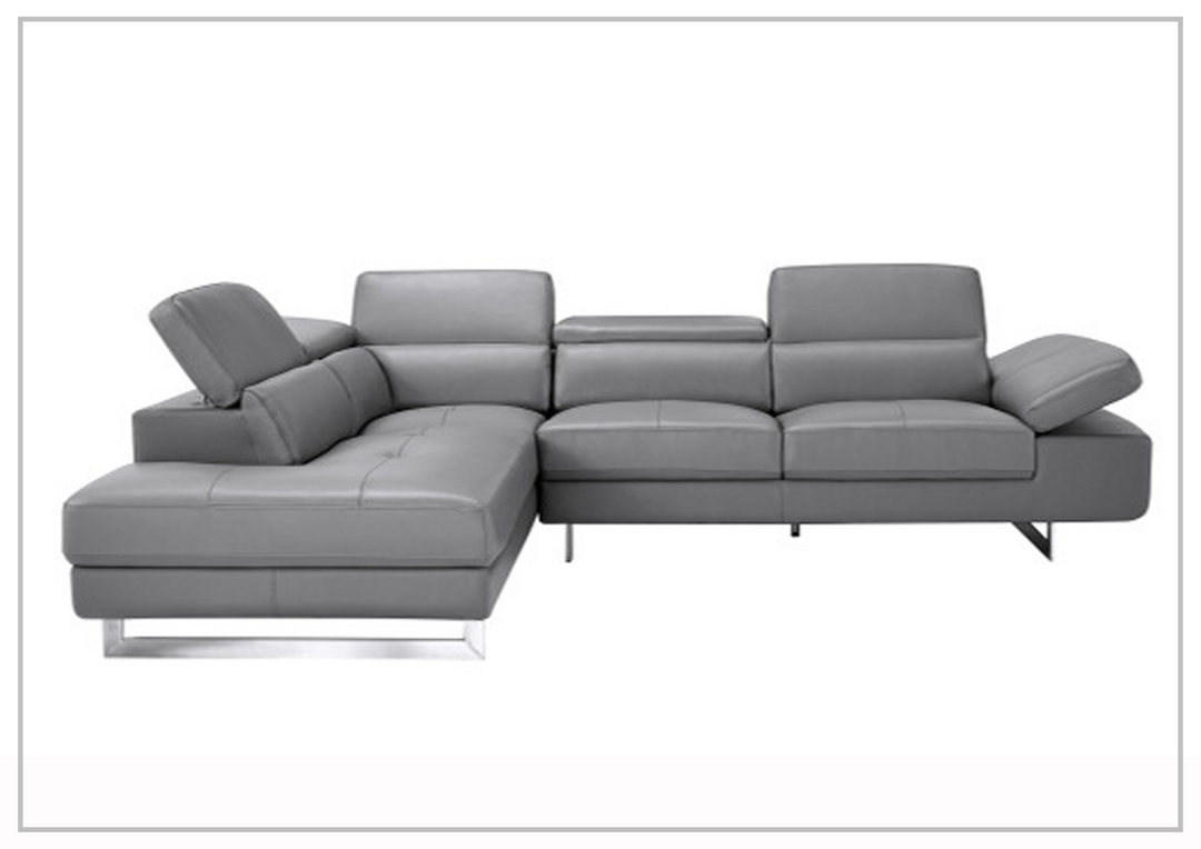 Gio Italia Cavour Mansion L-shaped Italian Leather Sectional Sofa