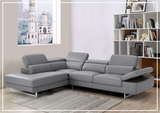 Cavour Mansion L-shaped Italian Leather Sectional Sofa