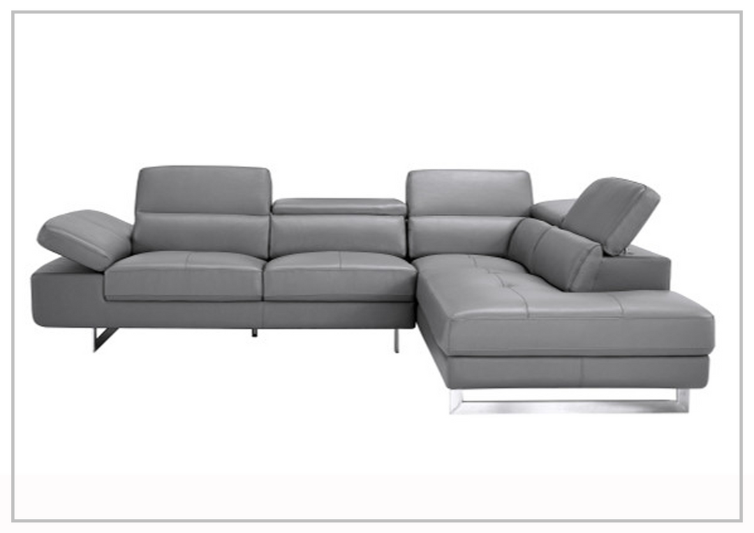 Gio Italia Cavour Mansion L-shaped Italian Leather Sectional Sofa