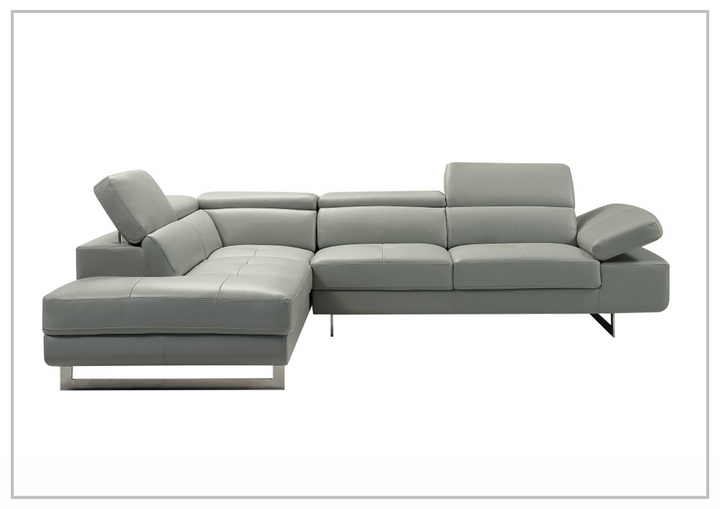 Gio Italia Cavour Mansion L-shaped Italian Leather Sectional Sofa