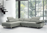 Gio Italia Cavour Mansion L-shaped Italian Leather Sectional Sofa