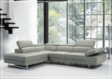 Cavour Mansion L-shaped Italian Leather Sectional Sofa