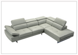 Gio Italia Cavour Mansion L-shaped Italian Leather Sectional Sofa