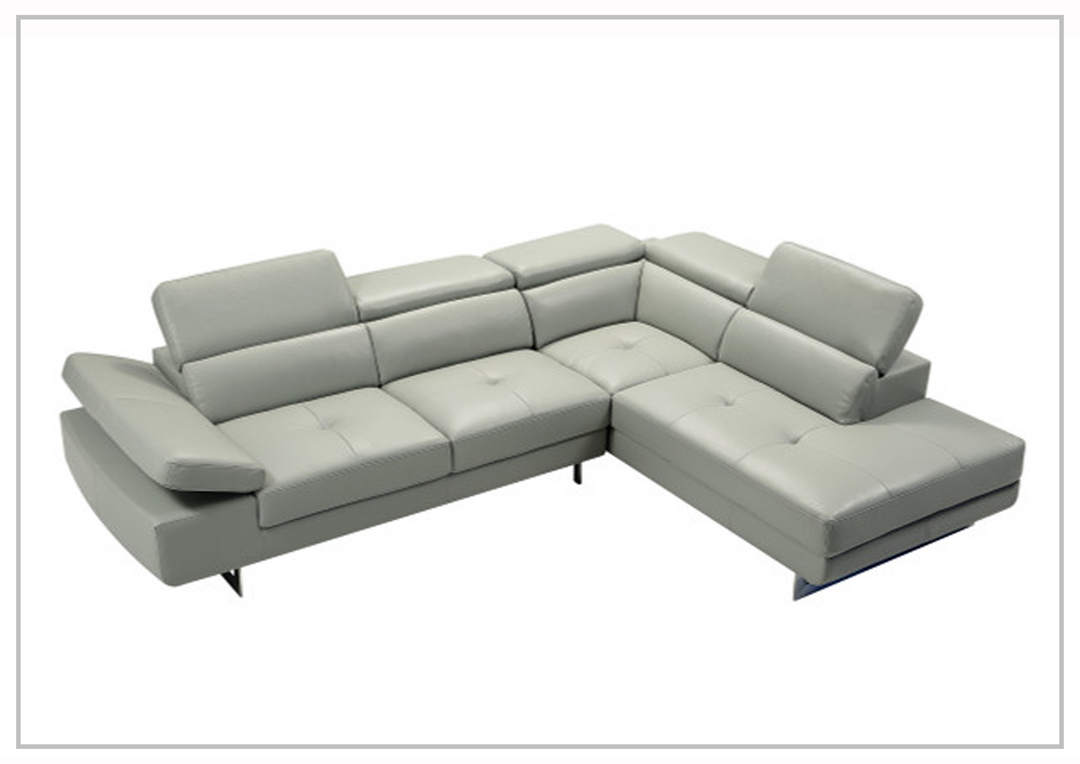 Gio Italia Cavour Mansion L-shaped Italian Leather Sectional Sofa