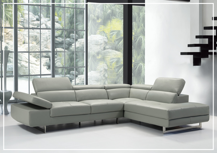 Cavour Mansion L-shaped Italian Leather Sectional Sofa