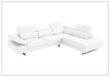 Gio Italia Cavour Mansion L-shaped Italian Leather Sectional Sofa
