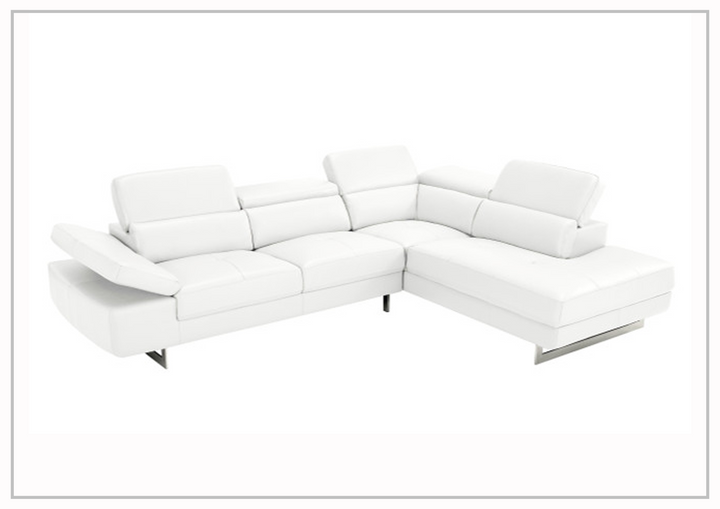 Gio Italia Cavour Mansion L-shaped Italian Leather Sectional Sofa