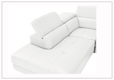 Gio Italia Cavour Mansion L-shaped Italian Leather Sectional Sofa