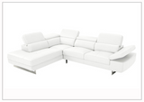 Cavour Mansion L-shaped Italian Leather Sectional Sofa