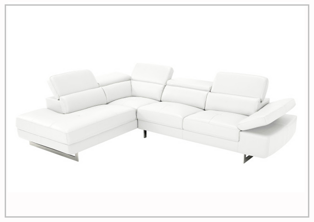 Gio Italia Cavour Mansion L-shaped Italian Leather Sectional Sofa