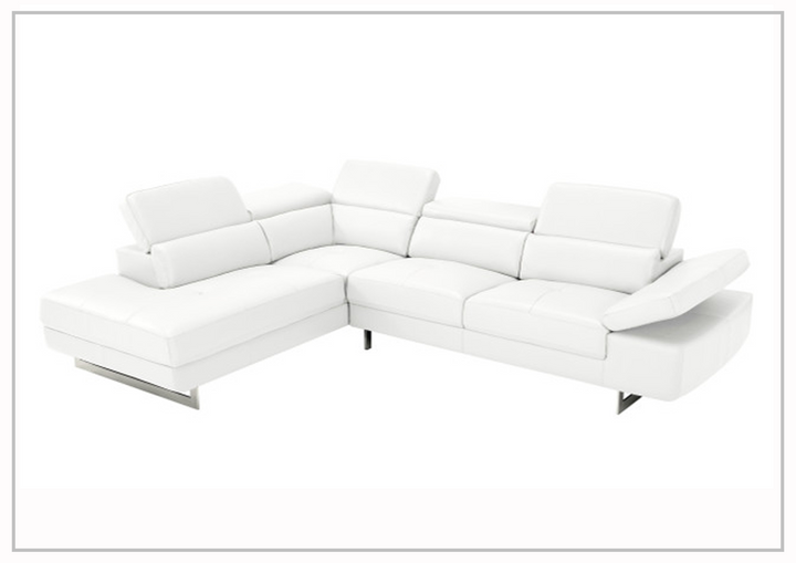 Gio Italia Cavour Mansion L-shaped Italian Leather Sectional Sofa