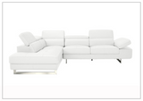 Gio Italia Cavour Mansion L-shaped Italian Leather Sectional Sofa