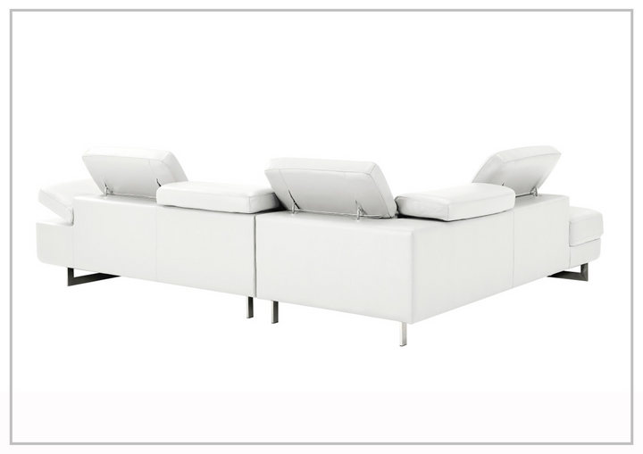 Gio Italia Cavour Mansion L-shaped Italian Leather Sectional Sofa