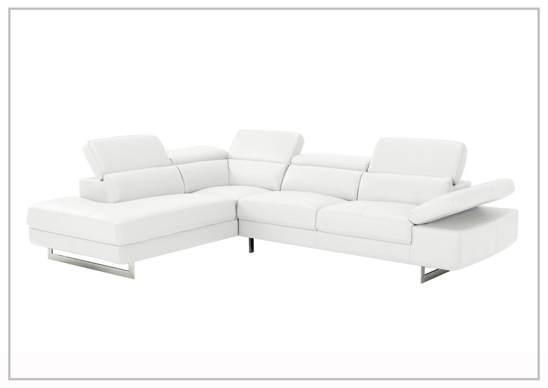 Gio Italia Cavour Mansion L-shaped Italian Leather Sectional Sofa