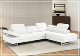 Gio Italia Cavour Mansion L-shaped Italian Leather Sectional Sofa