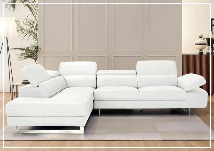 Cavour Mansion L-shaped Italian Leather Sectional Sofa