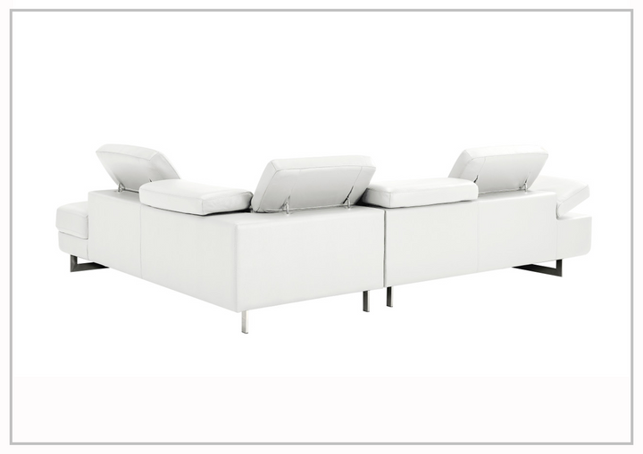Gio Italia Cavour Mansion L-shaped Italian Leather Sectional Sofa